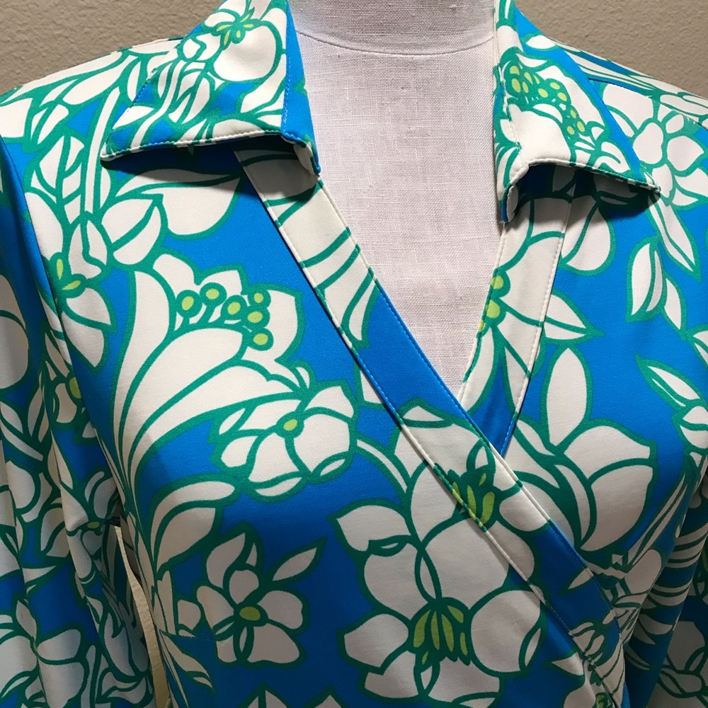 Designer Julie Brown Milo wrap dress